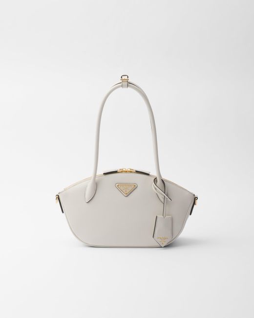 Prada White Small Leather Handbag