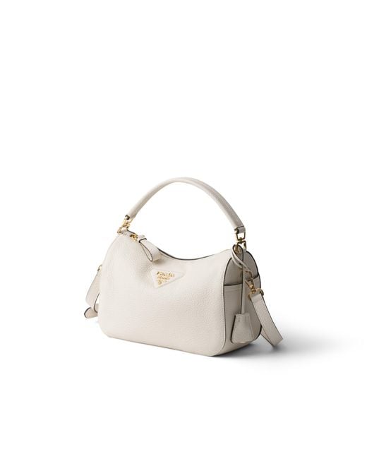 Borsa Small di Prada in White
