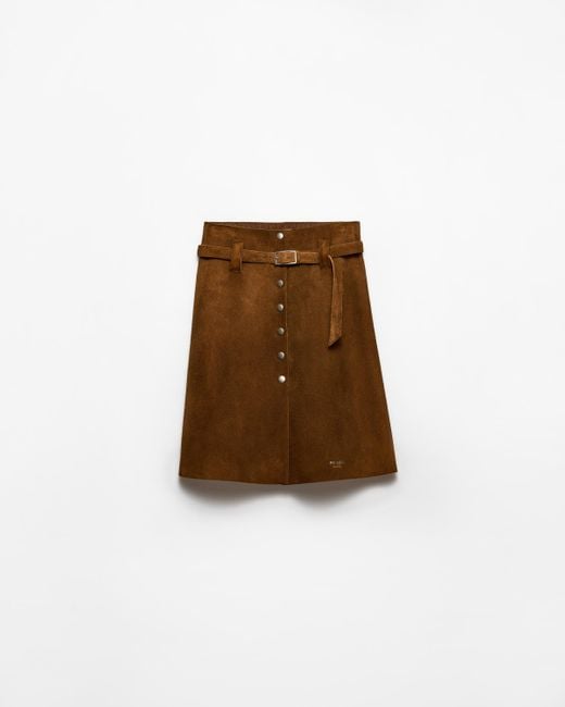 Gonna di Prada in Neutro | Lyst