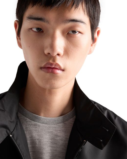 Prada Gray Oversized Cashmere T-Shirt for men