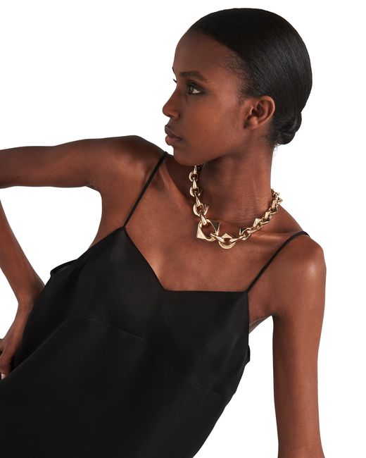 Collar Eternal De Oro Amarillo, Mujer Prada de color Metallic