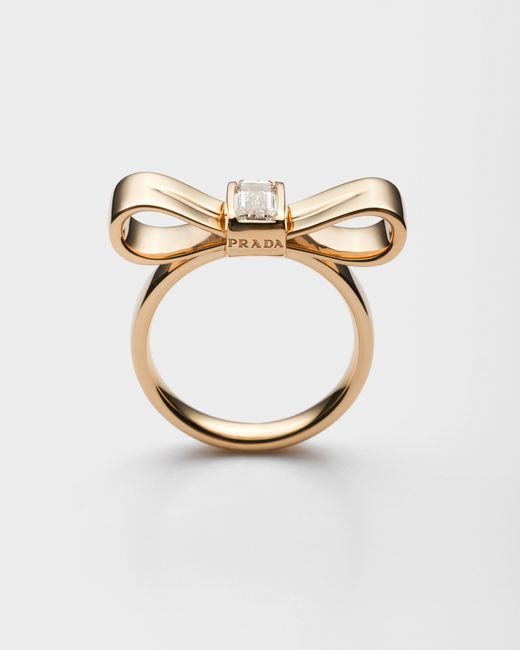 Prada White Eternal Ring – Gelbgold Mit Diamanten Aus Dem Labor