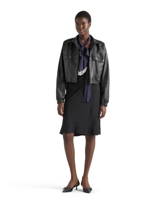 Prada Black Nappa Leather Jacket