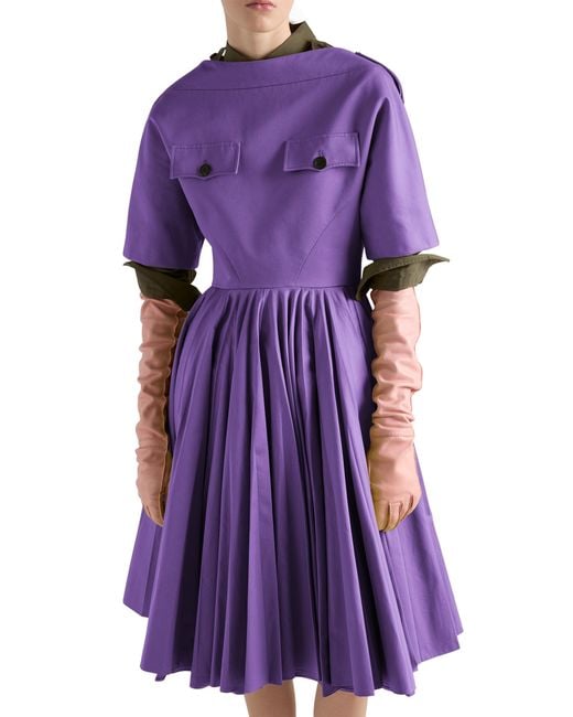 Prada Purple Chino Dress