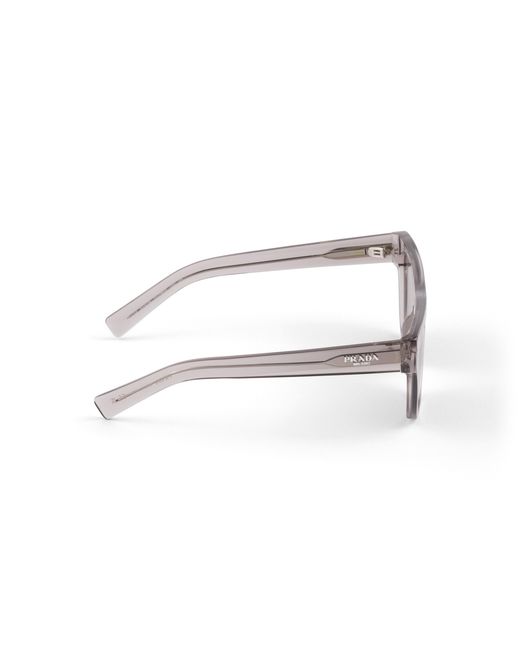 Prada Gray Sunglasses With Logo for men