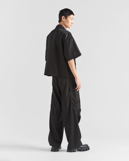Prada Black Re-Nylon Pants for men