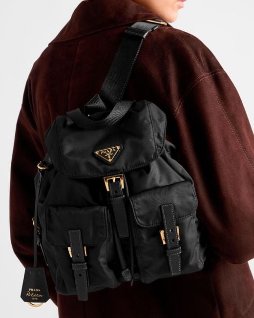 Zaino Re-Edition 1978 Small di Prada in Black