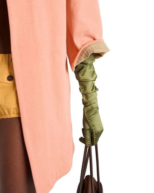 Prada Pink Old Piqué Coat