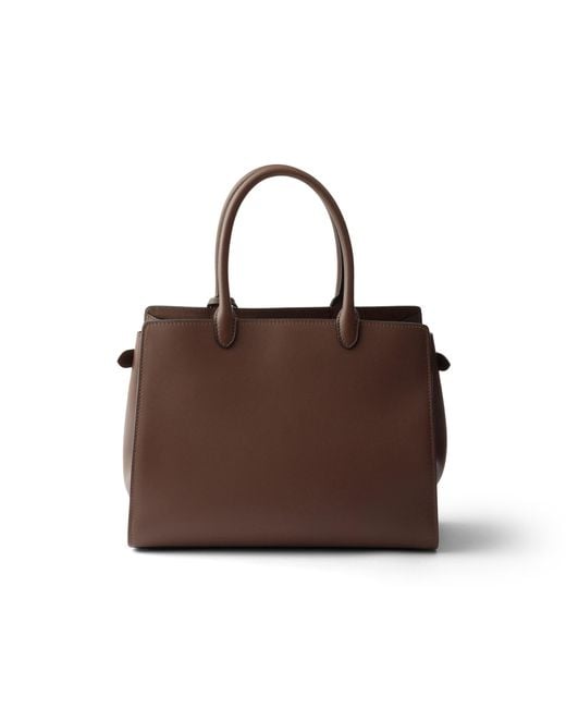 Prada Brown Prelude Large Leather Handbag