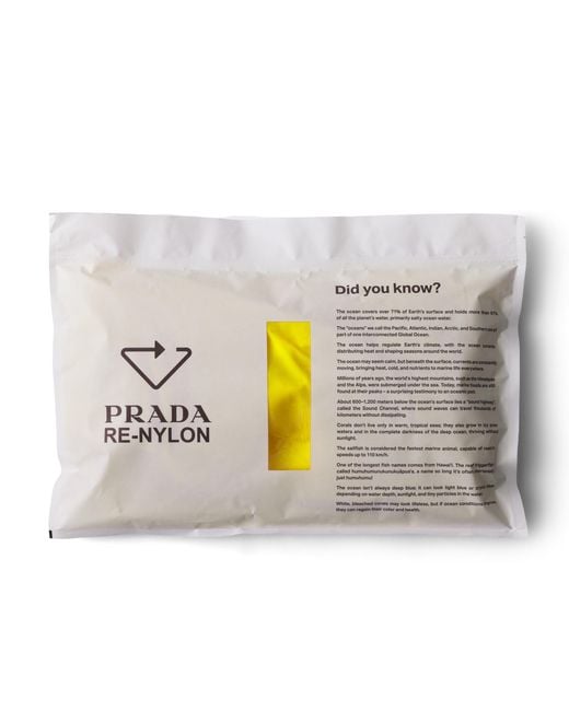 Prada Yellow Re-Nylon Backpack