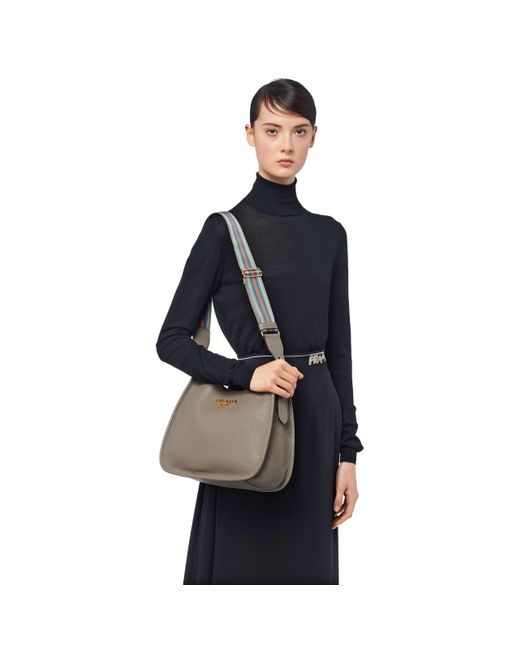 Prada Multicolor Medium Leather Hobo Shoulder Bag