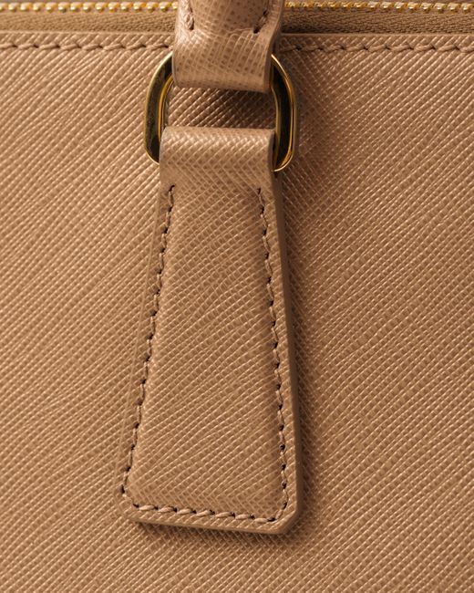 Prada Natural Large Galleria Saffiano Leather Bag