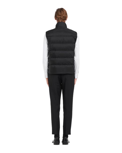 Prada Weste Aus Gepolstertem Re-nylon in Black für Herren