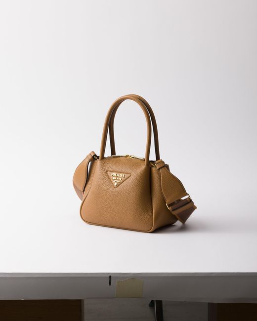 Prada White Liaison Mini Leather Handbag