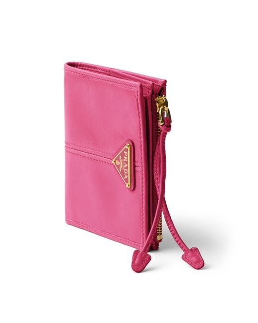 Prada Pink Small Leather Wallet