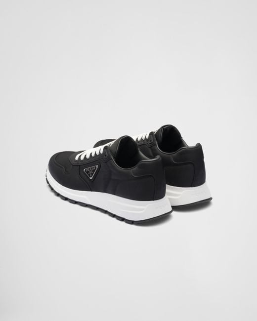 Prada Black Prax 01 Re-nylon Sneakers for men