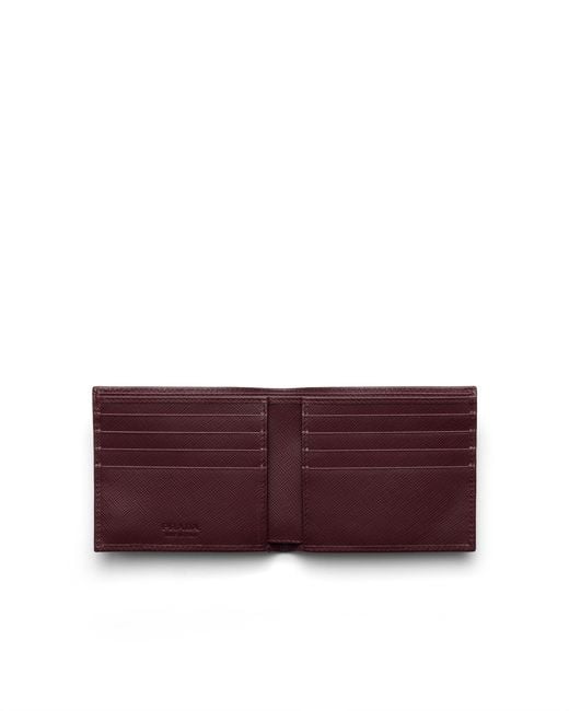 Portafoglio di Prada in Purple da Uomo