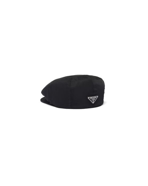 Boina Con Logo Prada de hombre de color Black