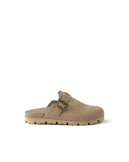 Prada Multicolor Suede Mules, Desert for men