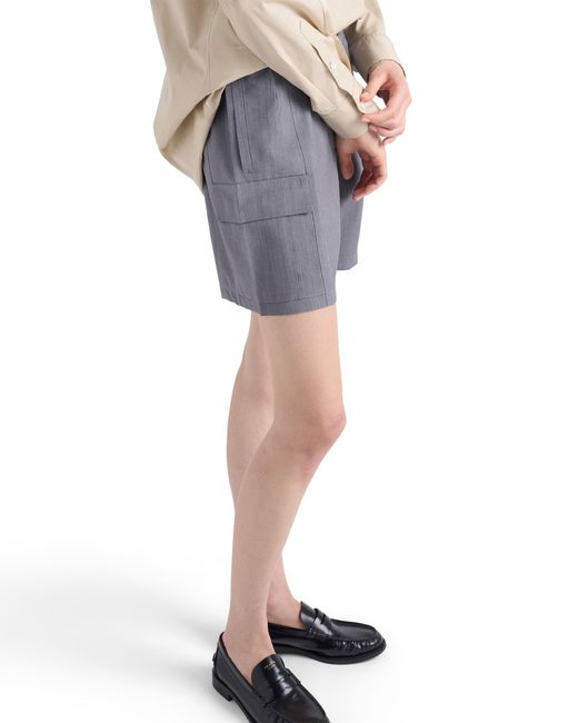 Prada Gray Light Mohair Shorts