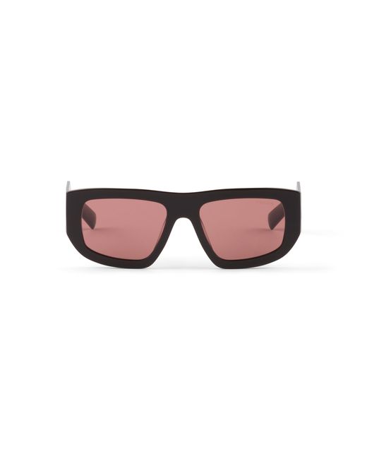 Prada Pink Sunglasses With Triangle Logo