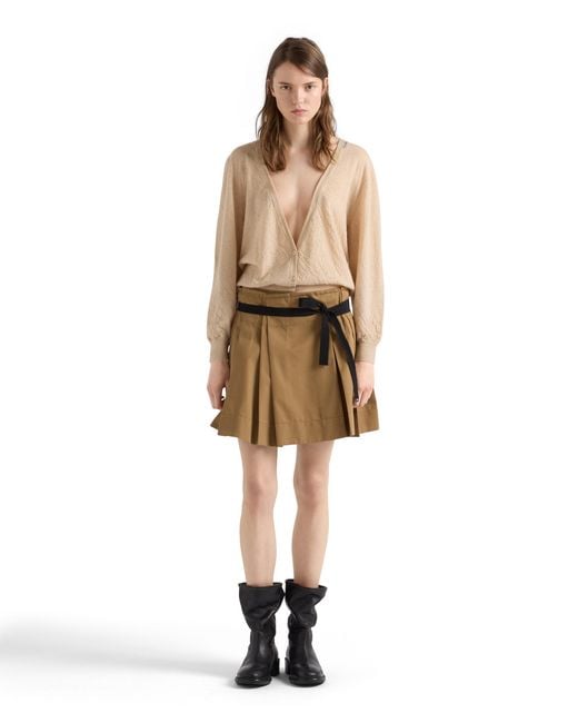 Prada Natural Cashmere Cardigan