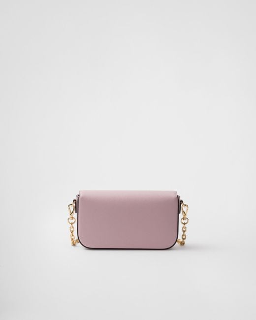 Prada Saffiano Leather Mini Bag in Pink Lyst UK