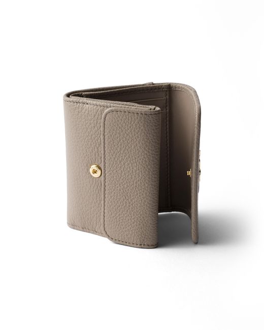 Prada White Small Leather Wallet