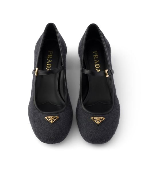 Prada Black Fabric Pumps
