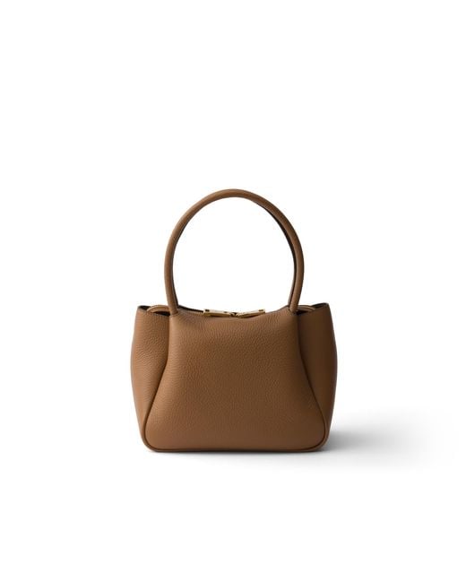 Borsa A Mano Liaison Small di Prada in Brown