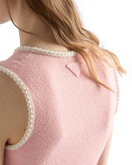 Top Cropped di Prada in Pink
