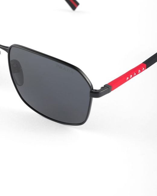Prada Blue Linea Rossa Sunglasses for men