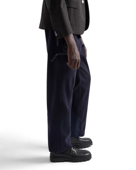 Prada Blue Technical Cashmere Pants for men