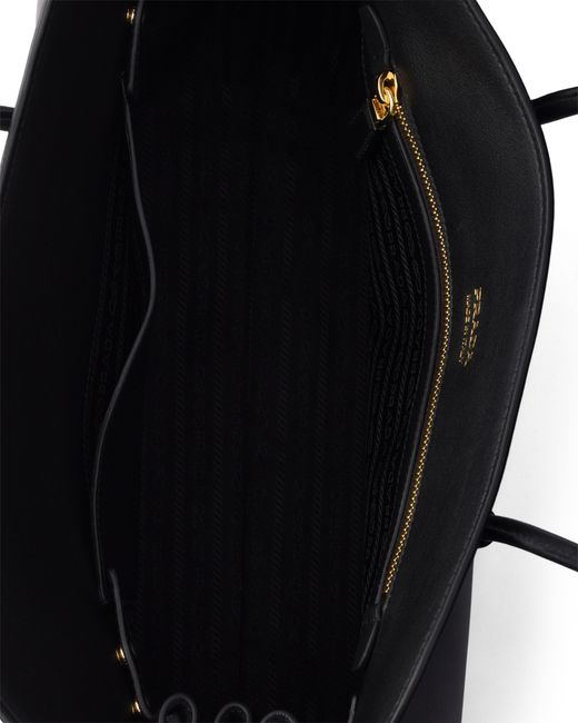 Prada Black Large Leather Tote Bag