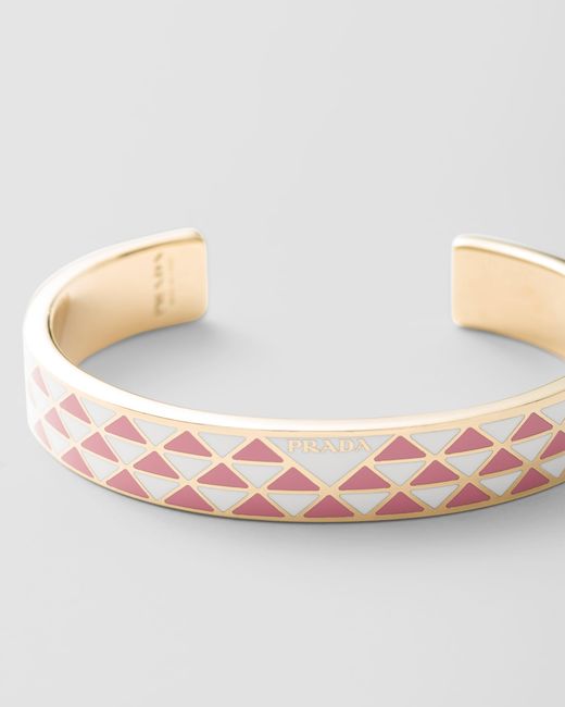 Bracelet En Métal Émaillé Prada en coloris Multicolor