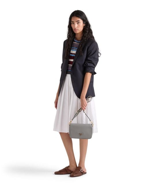 Borsa A Spalla di Prada in Gray