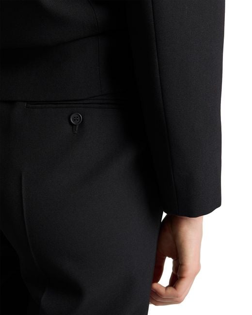 Prada Black Compact Gabardine Pants