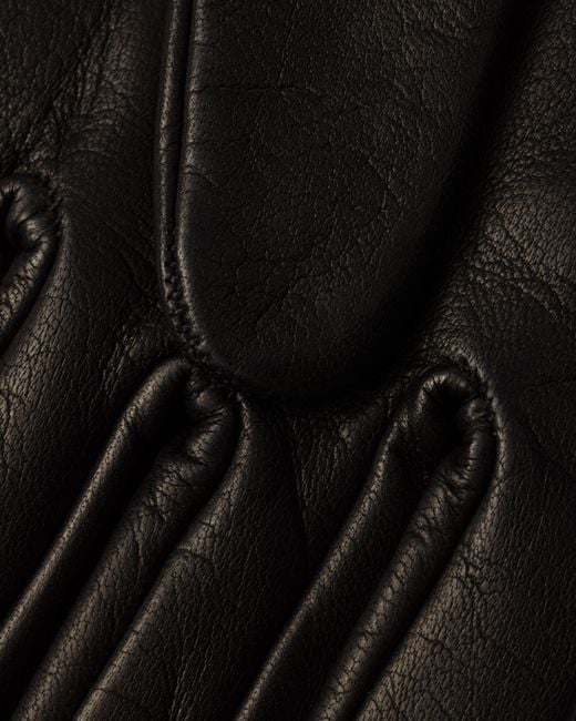 Prada Black Nappa Leather Gloves, Size 6,5