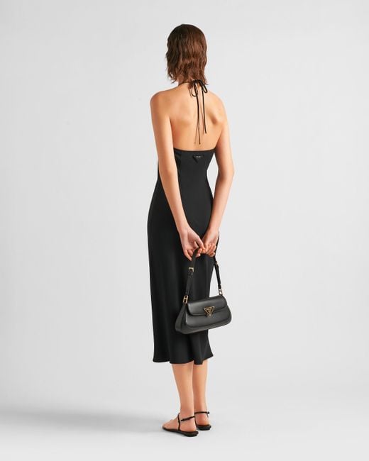Prada Sablé Dress in Black | Lyst