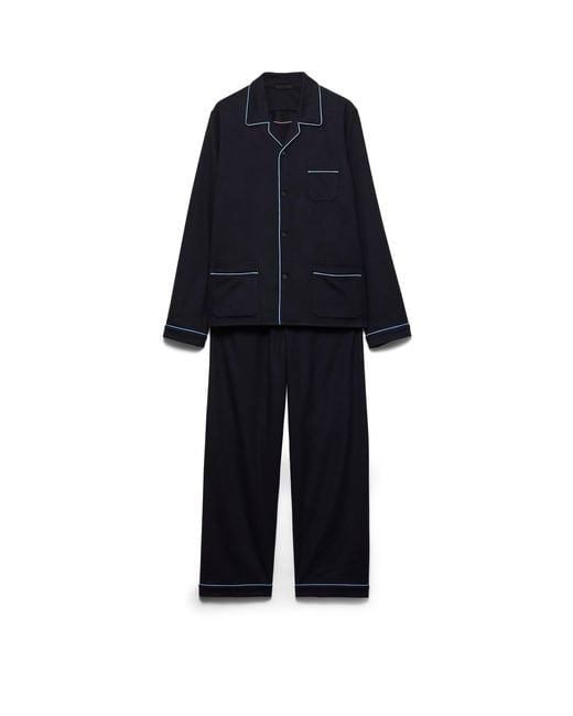 Prada Blue Cashmere Pajamas for men
