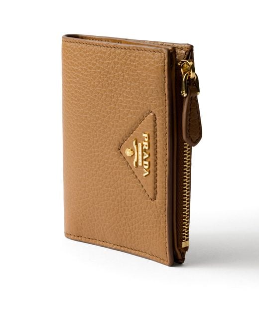 Prada White Small Leather Wallet