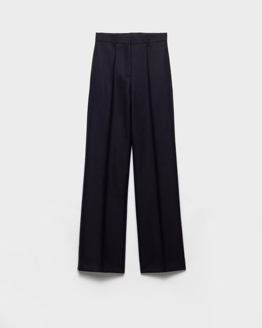 Prada Blue Wool Pants