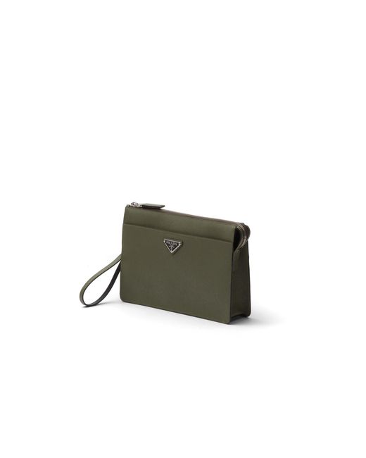 Pouch di Prada in Green da Uomo