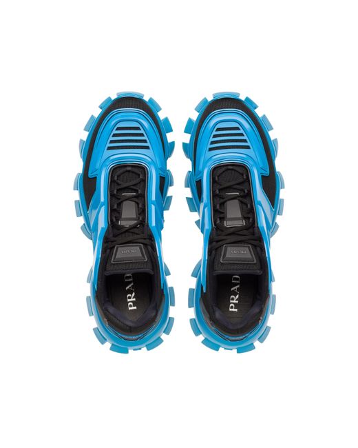 Prada Blue Cloudbust Thunder Technical Fabric Sneakers for men