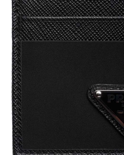Prada White Re-Nylon Card Holder for men