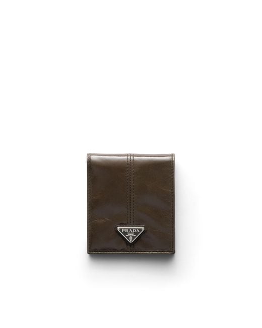 Prada White Leather Wallet for men