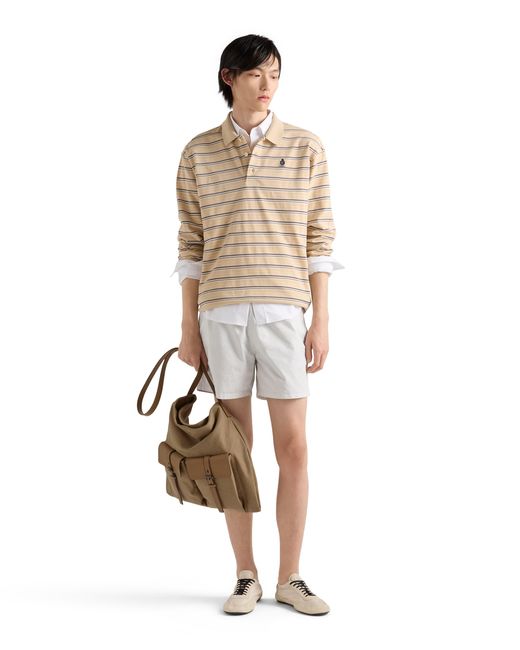 Prada Natural Route Canvas And Leather Shoulder Bag for men
