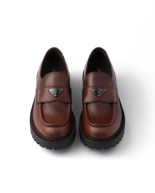 Mocassini di Prada in Brown da Uomo