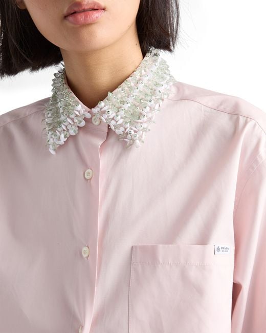 Prada Pink Poplin Shirt