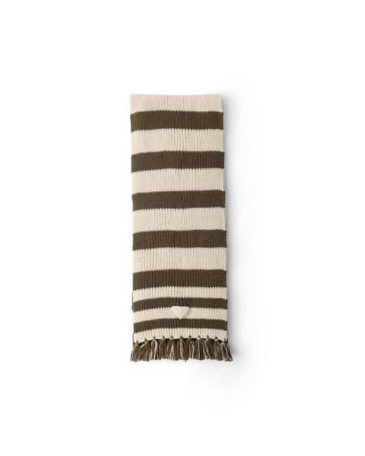 Prada White Alpaca Wool Scarf
